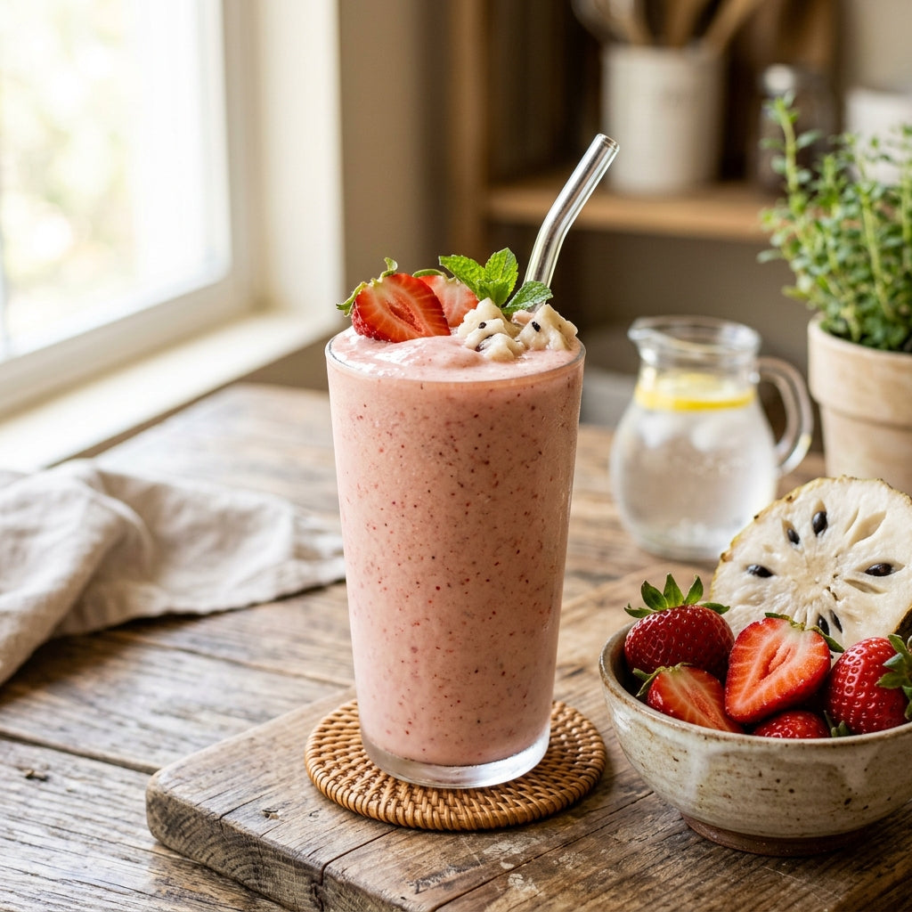 Strawberry Soursop Smoothie