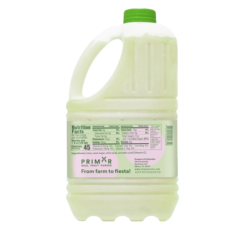 Lime Puree | Primor Foods – 64 oz Bottle of Pure Citrus Punch – Primor ...